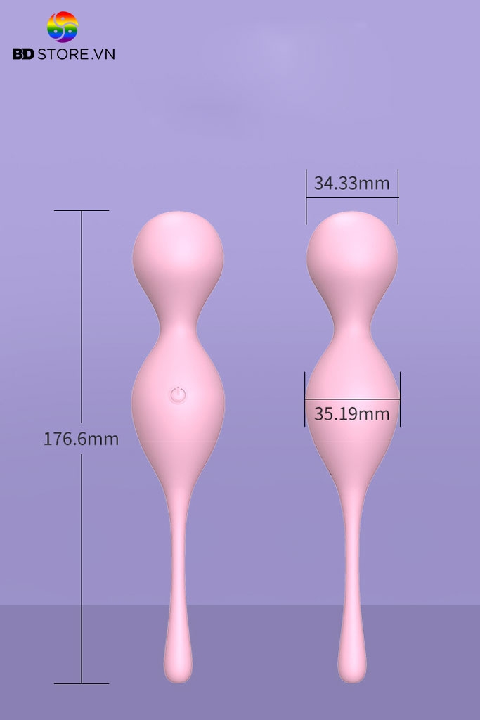 BDT2896 - Trứng rung hình giọt nước điều khiển từ xa không dây dài 17cm
