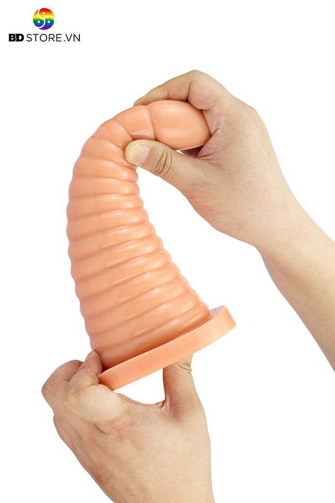 BDT2930 - Extra long anal plug thiết kế hình nón xếp tầng đế dính tường dài 25cm