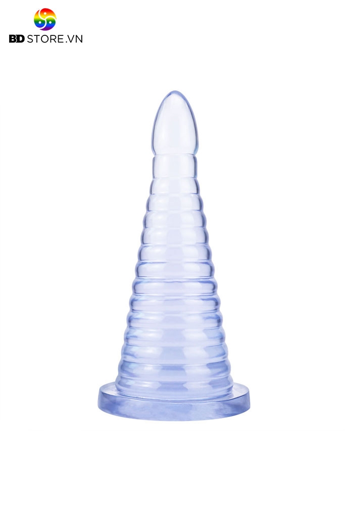 BDT2930 - Extra long anal plug thiết kế hình nón xếp tầng đế dính tường dài 25cm
