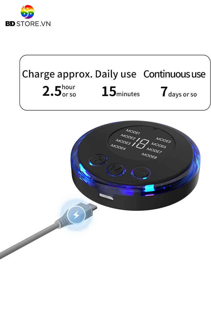 BDT3038 - Máy kích điện có màn hình Led có 8 chế độ và điều khiển từ xa