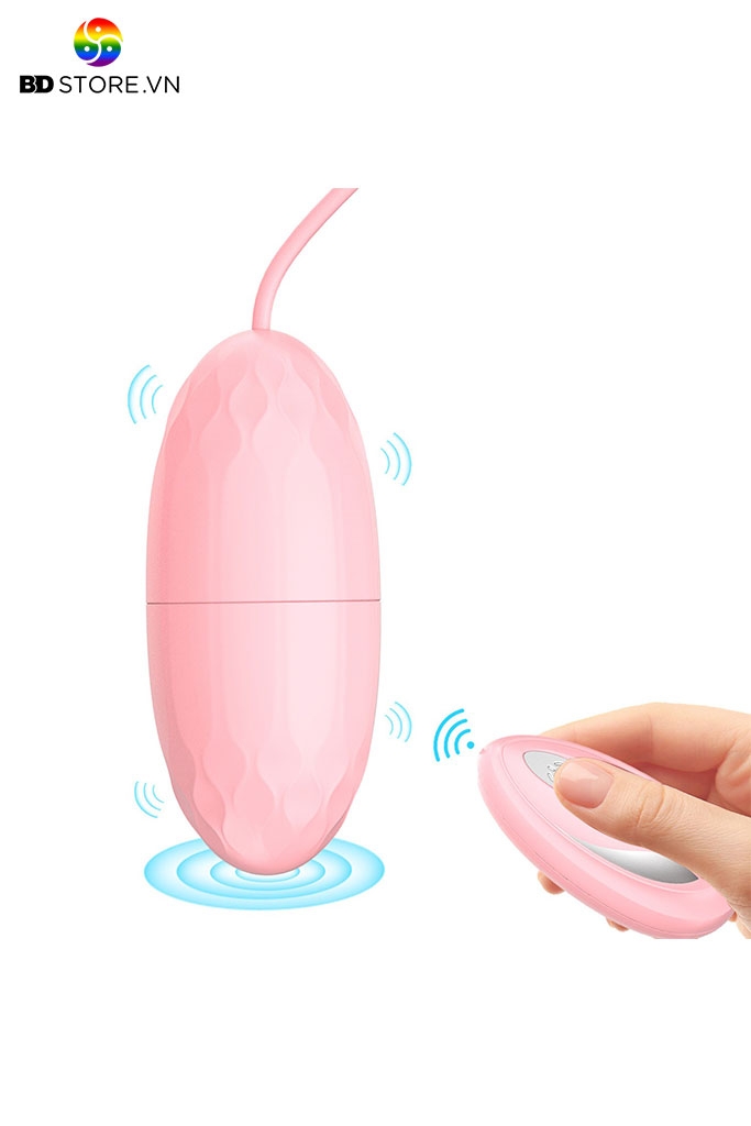 BDT3063 - Trứng rung giả rẻ nhỏ có dây và 10 tần số chất liệu nhựa