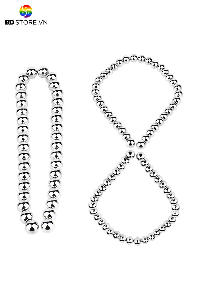 BDT3199 - Sounding inox dạng chuỗi hạt bi liền chất liệu inox dài 32cm