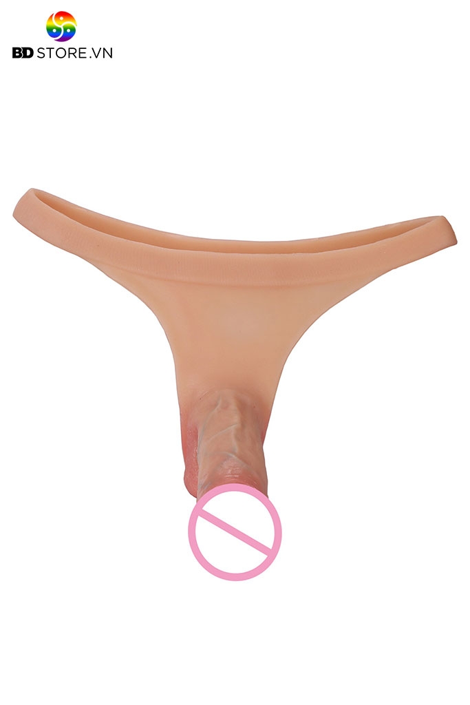 BDT3479 - Dương vật giả 2 đầu có quần tam giác lọt khe dài 12.5cm
