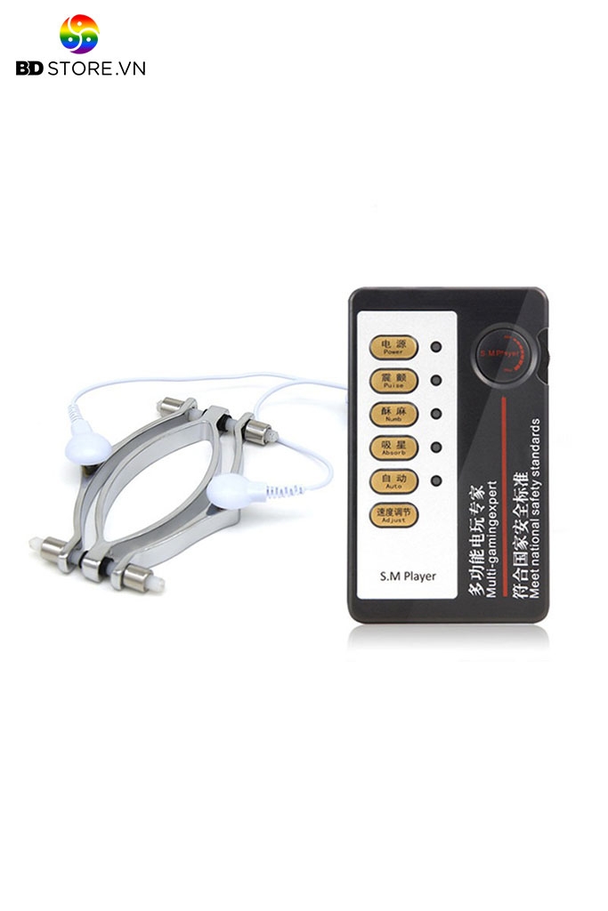 BDT3567 - Dụng cụ banh âm đạo có dây nối kích điện bằng inox dài 10cm