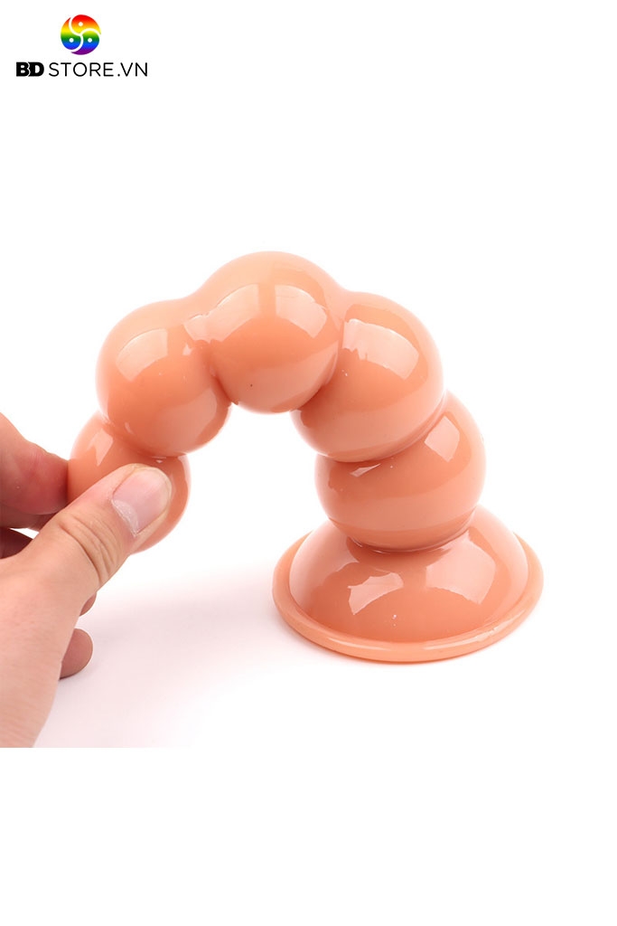 BDT3774 - Anal ball chuỗi hạt phình nở đa tầng silicon mềm dẻo có 4 size