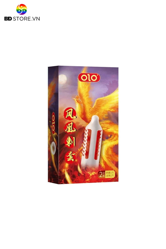 BDT381 - Bao cao su đầu rồng có gai chùm đầu vòng và xoắn ốc