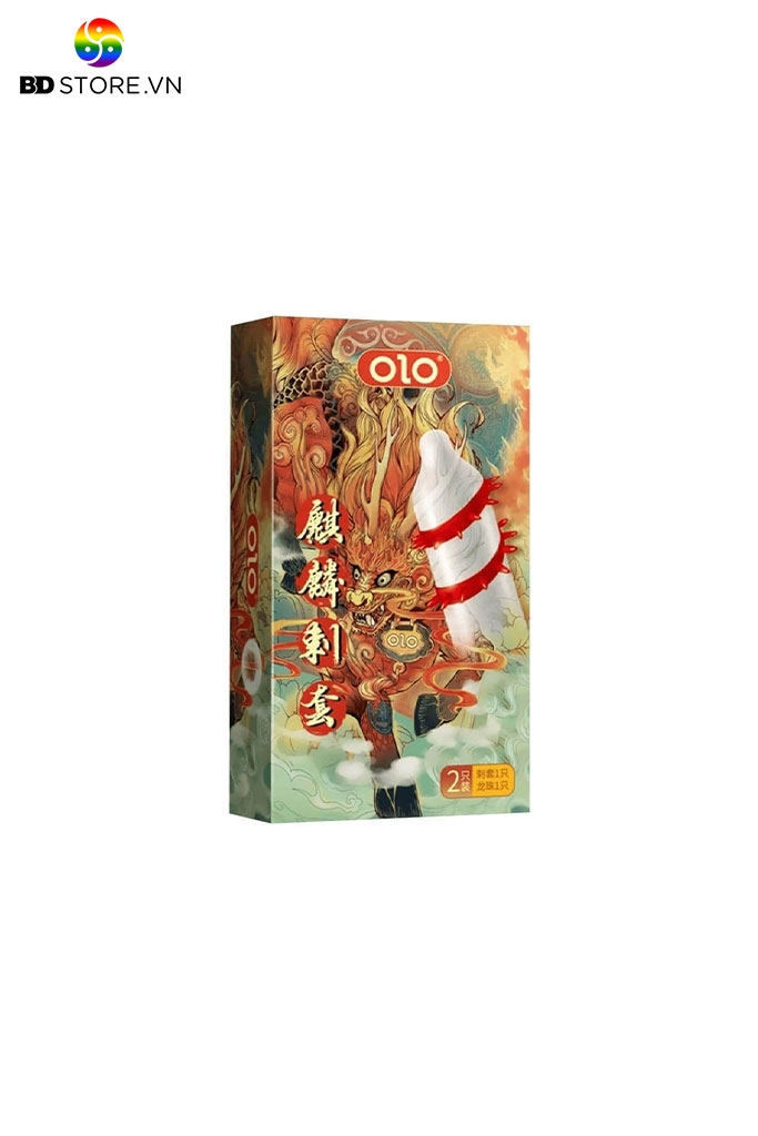 BDT381 - Bao cao su đầu rồng có gai chùm đầu vòng và xoắn ốc