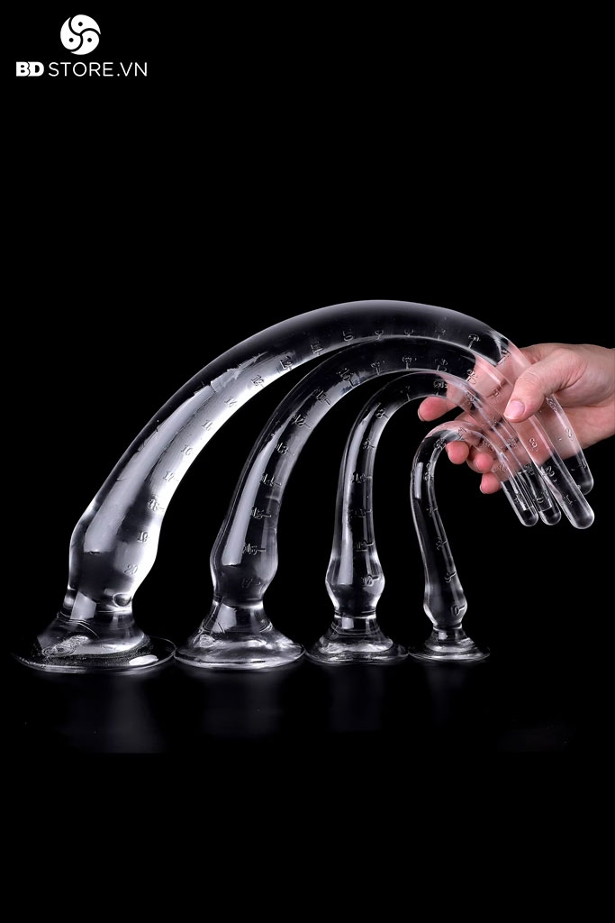 BDT4001 - Long anal có vạch chia kích thước và chân đế gắn tường
