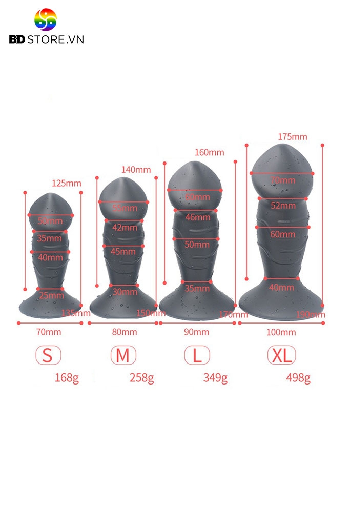 BDT4167 - Cu giả mini có đế dính tường có gân nổi bao quanh và 4 size