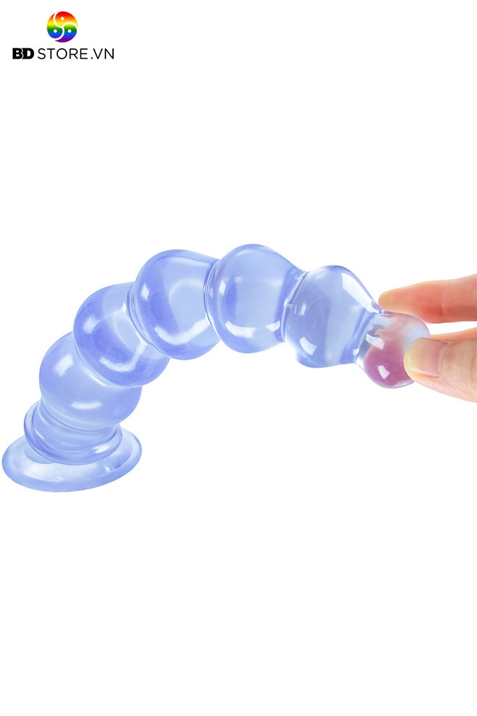 BDT4183 - Long anal BDSM chuỗi hạt liền với 7 tầng hạt có đế hít tường