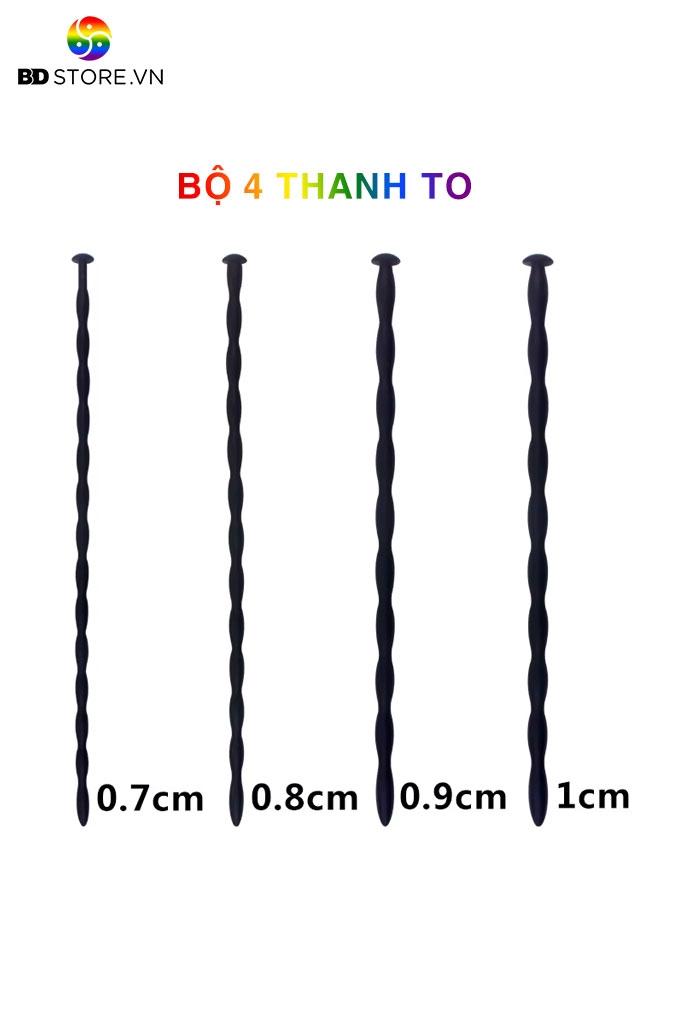 BDT424 - Set 4 dụng cụ sounding silicon thanh thẳng phù hợp với người mới