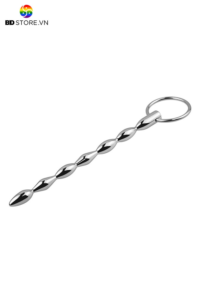 BDT4240 - Sounding inox đồ chơi niệu đạo chuỗi hạt hình thoi dài 110mm