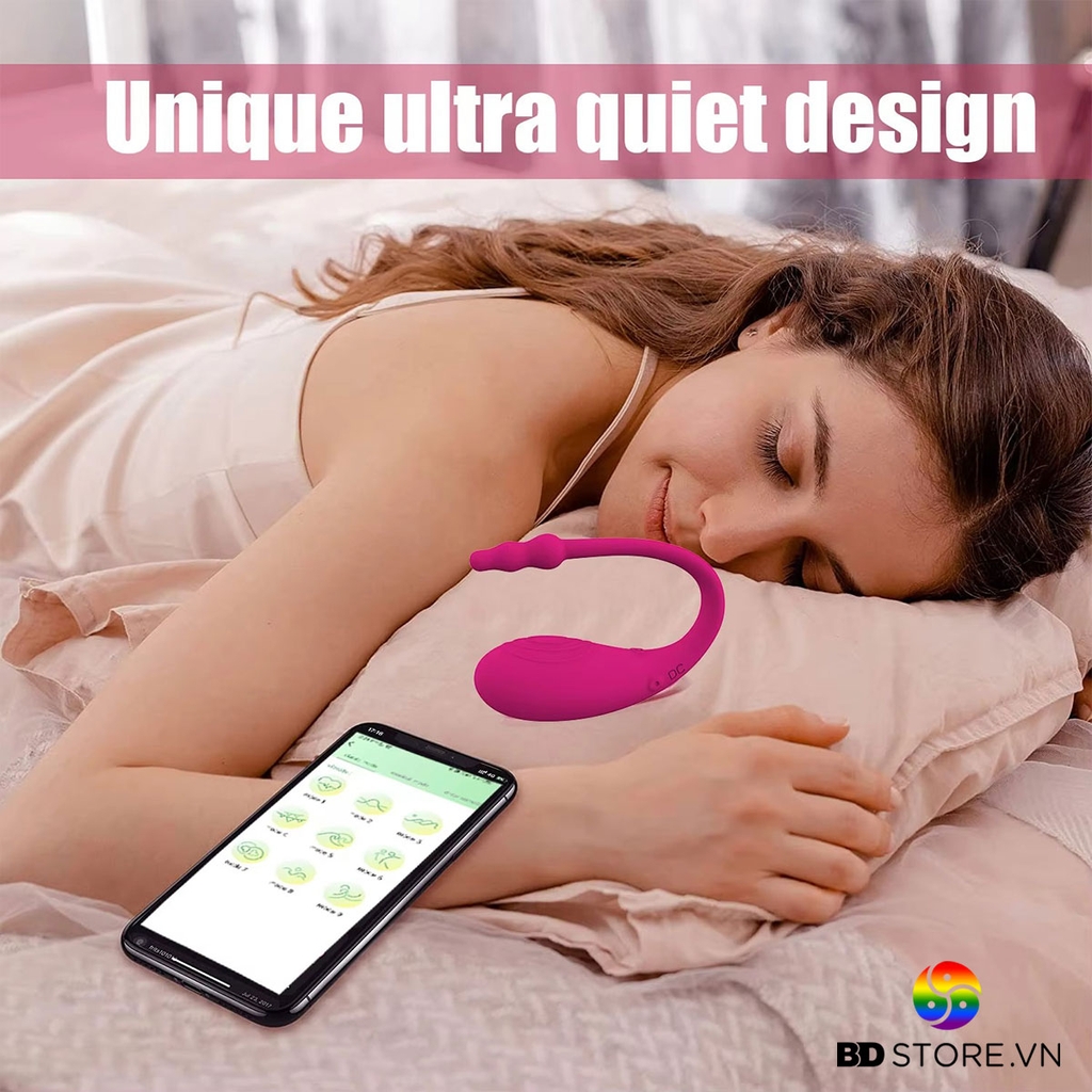 BDT4619 - Trứng rung 2 đầu điều khiển qua APP có 10 chế độ dài 195mm
