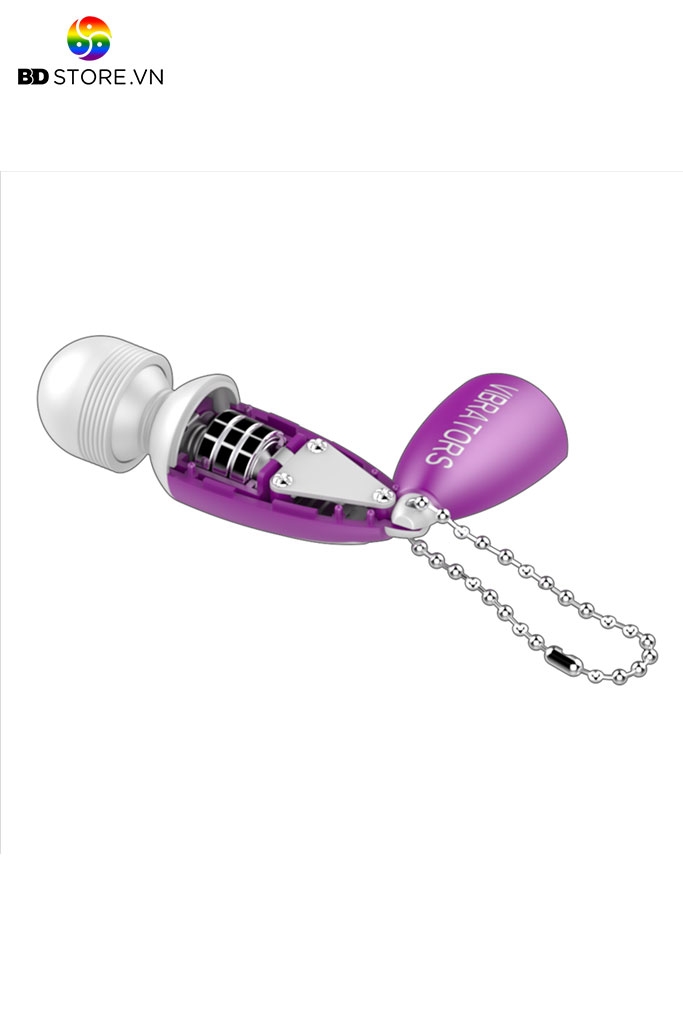 BDT462 - Chày rung tình yêu mini bằng nhựa kèm móc treo dài 10.5cm