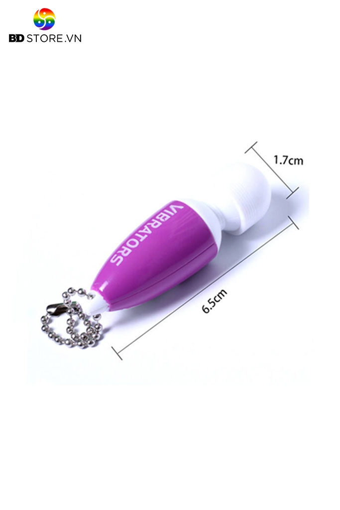 BDT462 - Chày rung tình yêu mini bằng nhựa kèm móc treo dài 10.5cm