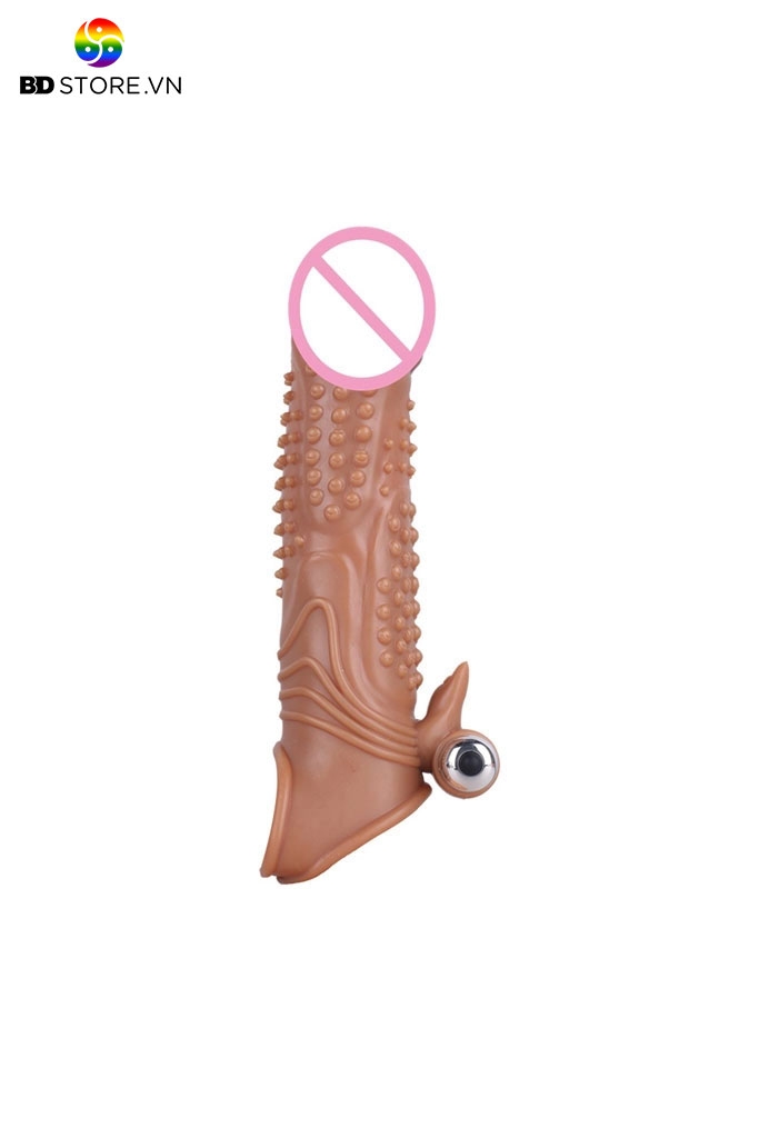 BDT471 - Bao cao su bi chống xuất tinh sớm có cục rung dài 19cm