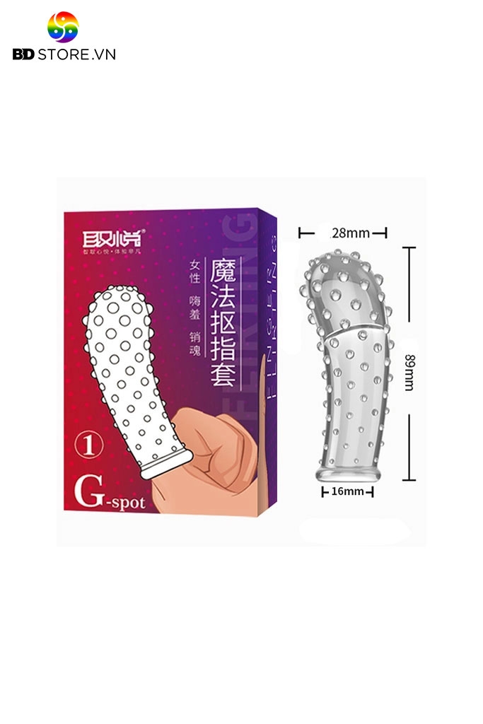BDT719 - Bao cao su ngón tay có bi nổi quanh kích thích điểm G
