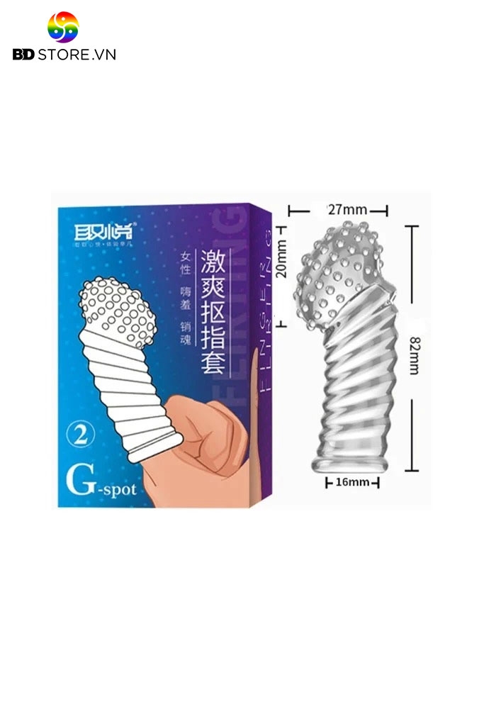 BDT724 - Bao cao su đôn dên có bi đầu và vân ngang dài 82mm