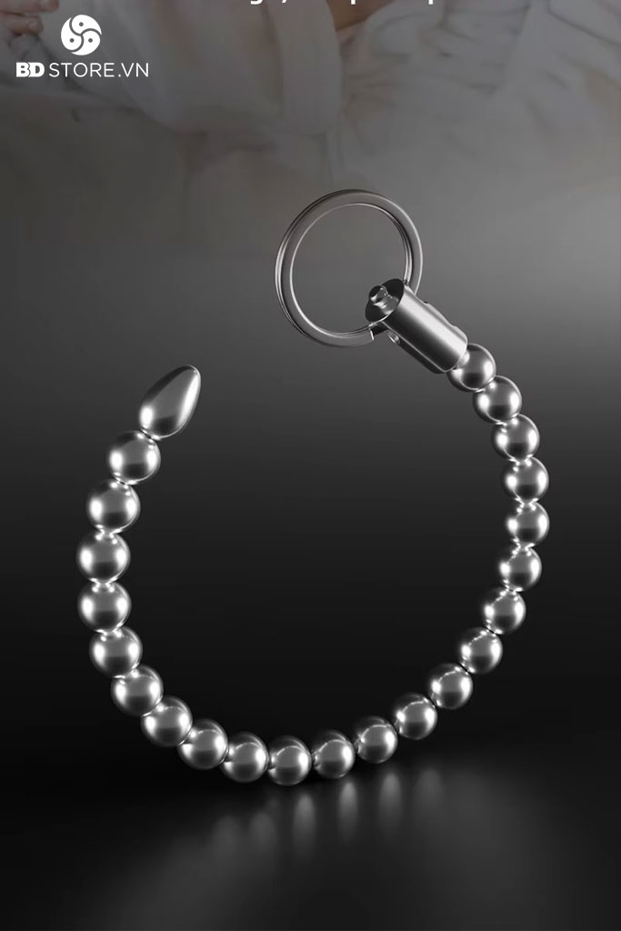 BDT839 - Dụng cụ sounding inox thiết kế chuỗi bi liền mix vòng đeo dài 275mm