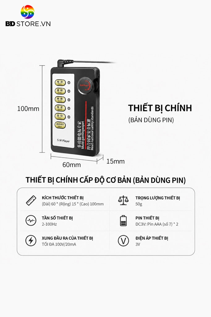 BDT905 - Máy kích điện có 4 chế độ và nhiều điện thế mạnh yếu