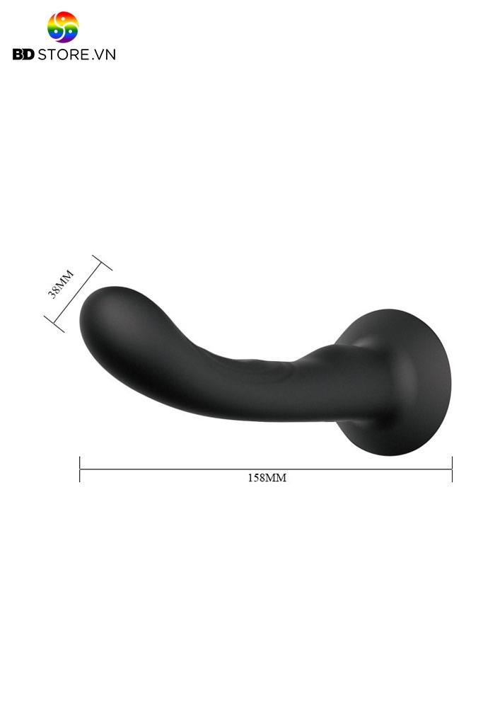 BDT923 - Dương vật giả liền quần da và thiết kế cu silicon cong