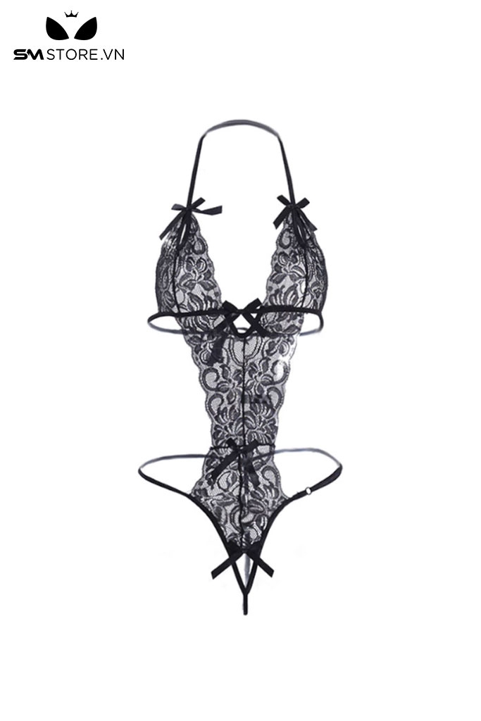 SMS497 - áo ngủ sexy thiết kế lọt khe, xẻ phần ngực và đáy cực sexy