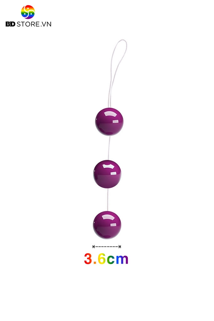 BDT133 - Anal beads với chuỗi hạt bi nhựa tròn đường kính  3.6cm