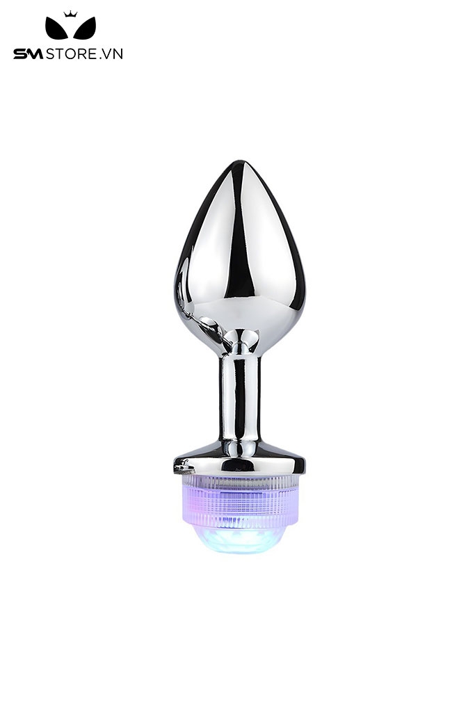 SMT201 - butt plug gắn đèn điều khiển từ xa phích cắm hình thoi 7cm
