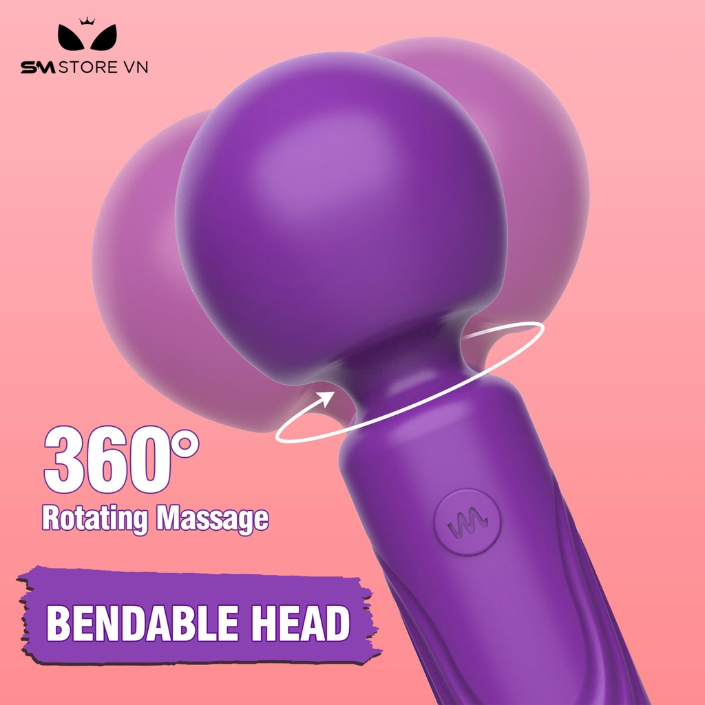 SMT3374 - Chày rung tình yêu xoay 360 độ sạc điện có 10 chế độ