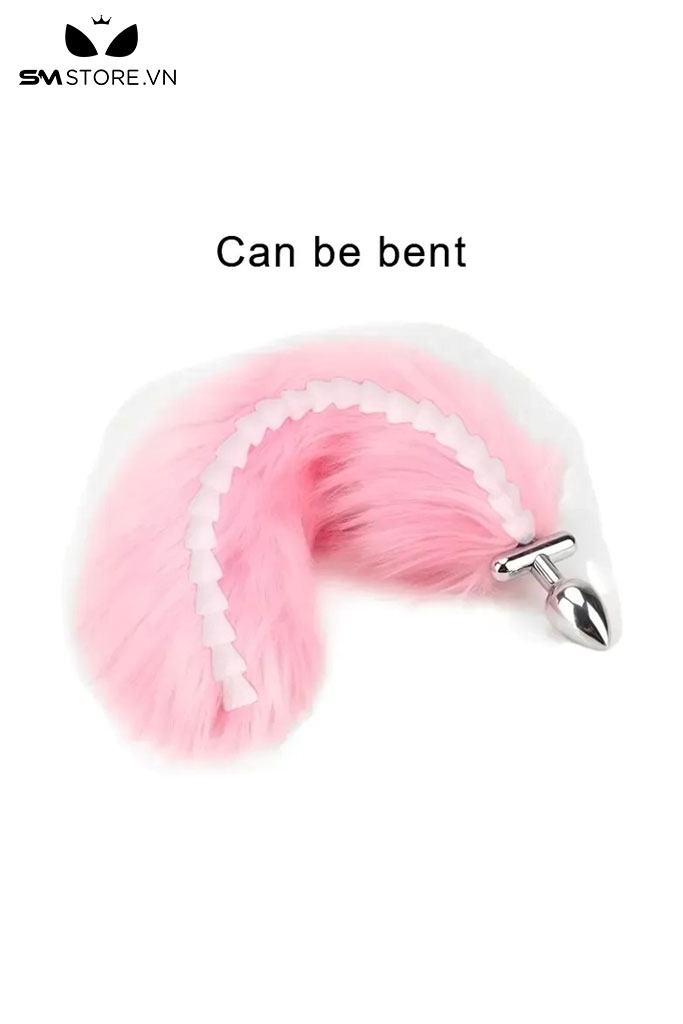 SMT3404 - Đuôi cáo cosplay có đèn led phát sáng dài 38cm với butt plug inox