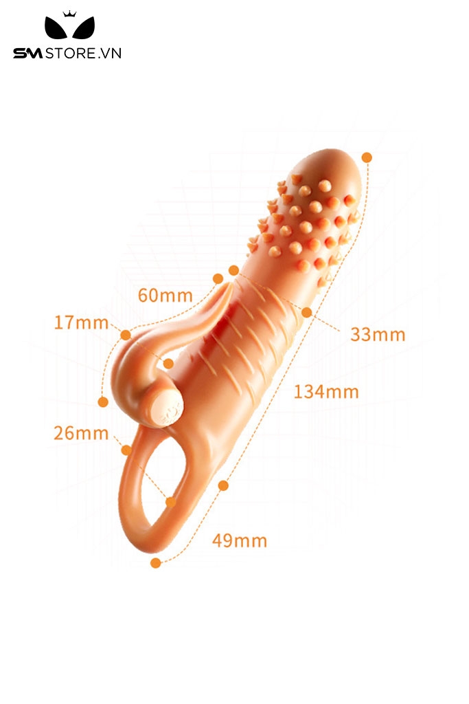 SMT3727 - Bao đôn dên rung có gai nhọn và vân ngang thân dài 134mm