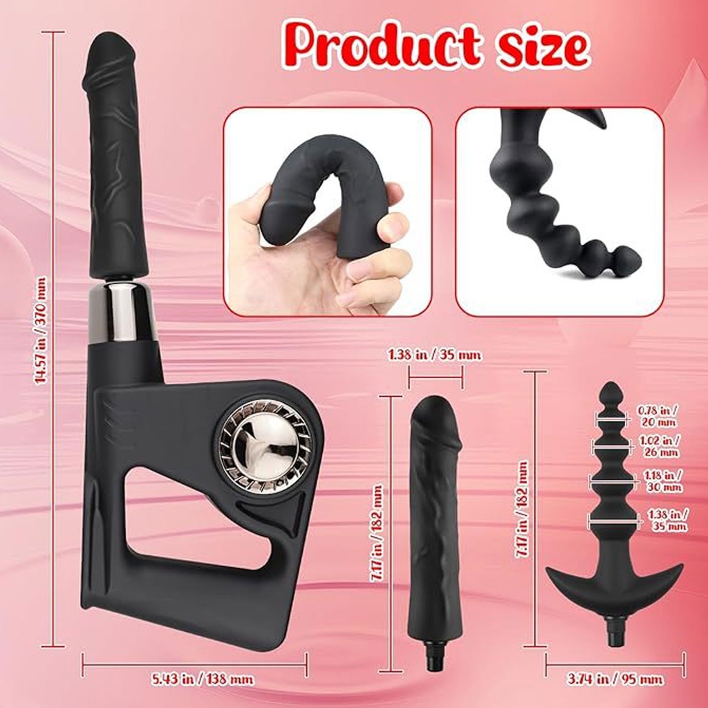 SMT3978 - Máy làm tình cầm tay dạng súng có 4 chế độ thụt dài 37cm