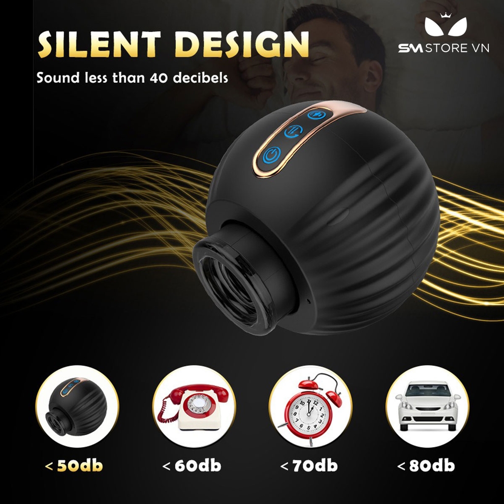 SMT4471 - Cốc thủ dâm có 8 chế độ rung xoay ngụy trang quả bí