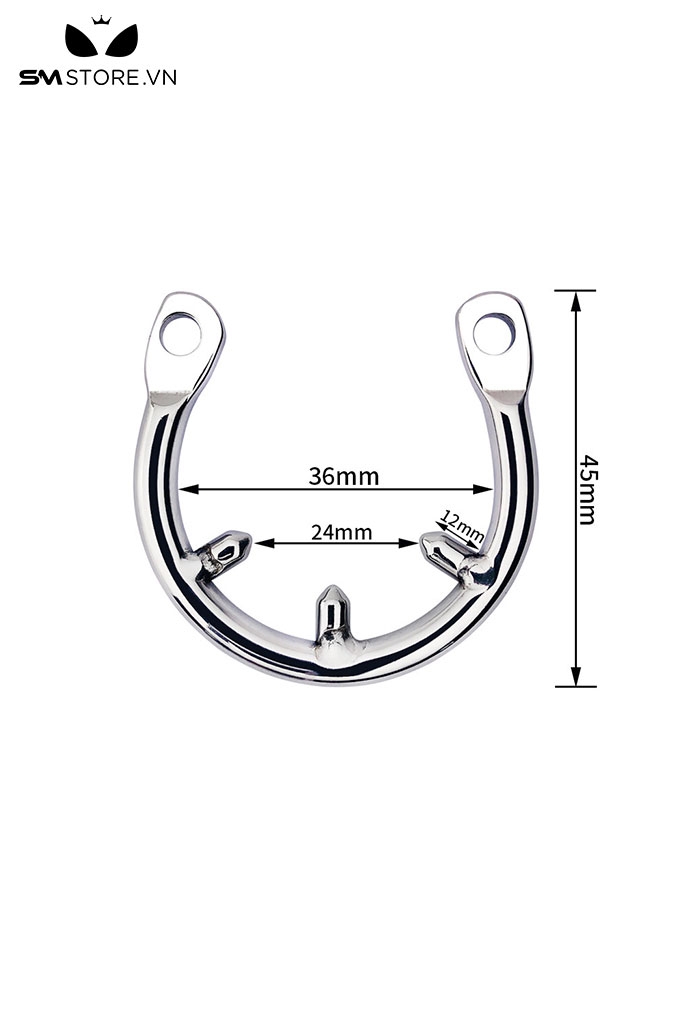 SMG050 - Phụ kiện khóa dương vật inox dài 45cm đường kính 36cm