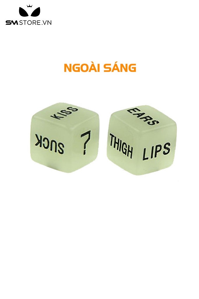 SMT882 - Sex dice xúc sắc tình yêu phát sáng khi tối dài 1.6cm