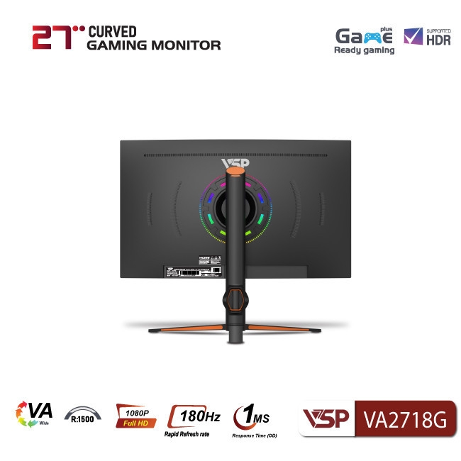 Màn hình cong R1500 VSP VA2718G (27inch / VA / FHD / 180Hz / 1Ms / Adaptive sync)
