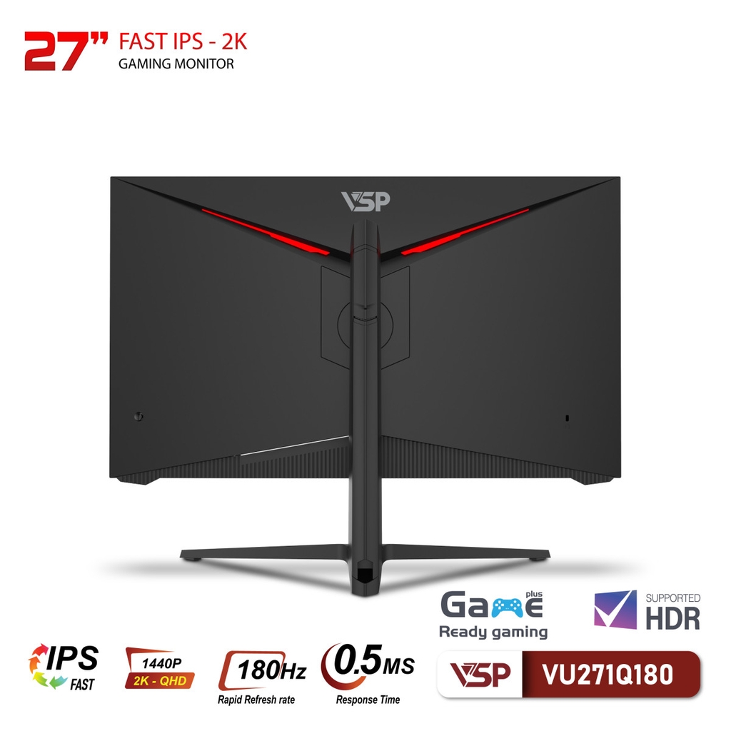 Màn Hình VSP VU271Q180 (27inch / 2K / FAST IPS / 180HZ / 0.5ms / Freesync)