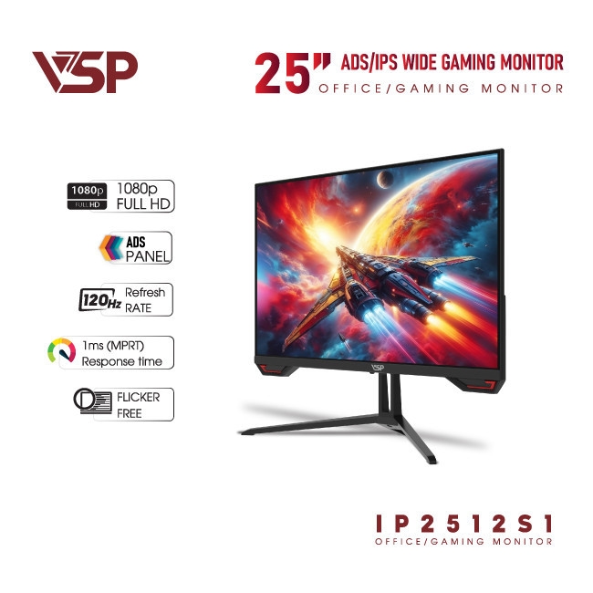 Màn hình phẳng VSP IP2512S1 (25inch / IPS / FHD / 120Hz / 1ms)