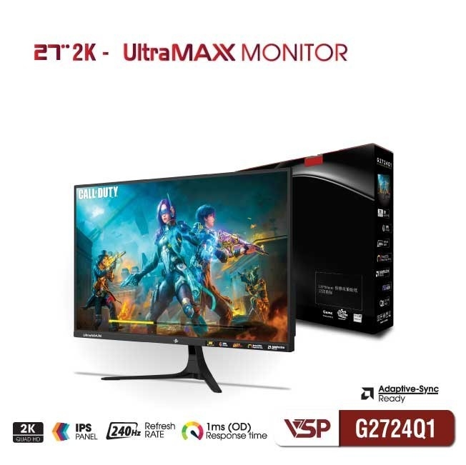 Màn Hình VSP G2724Q1 - 2K - IPS - 27 inch - 240Hz
