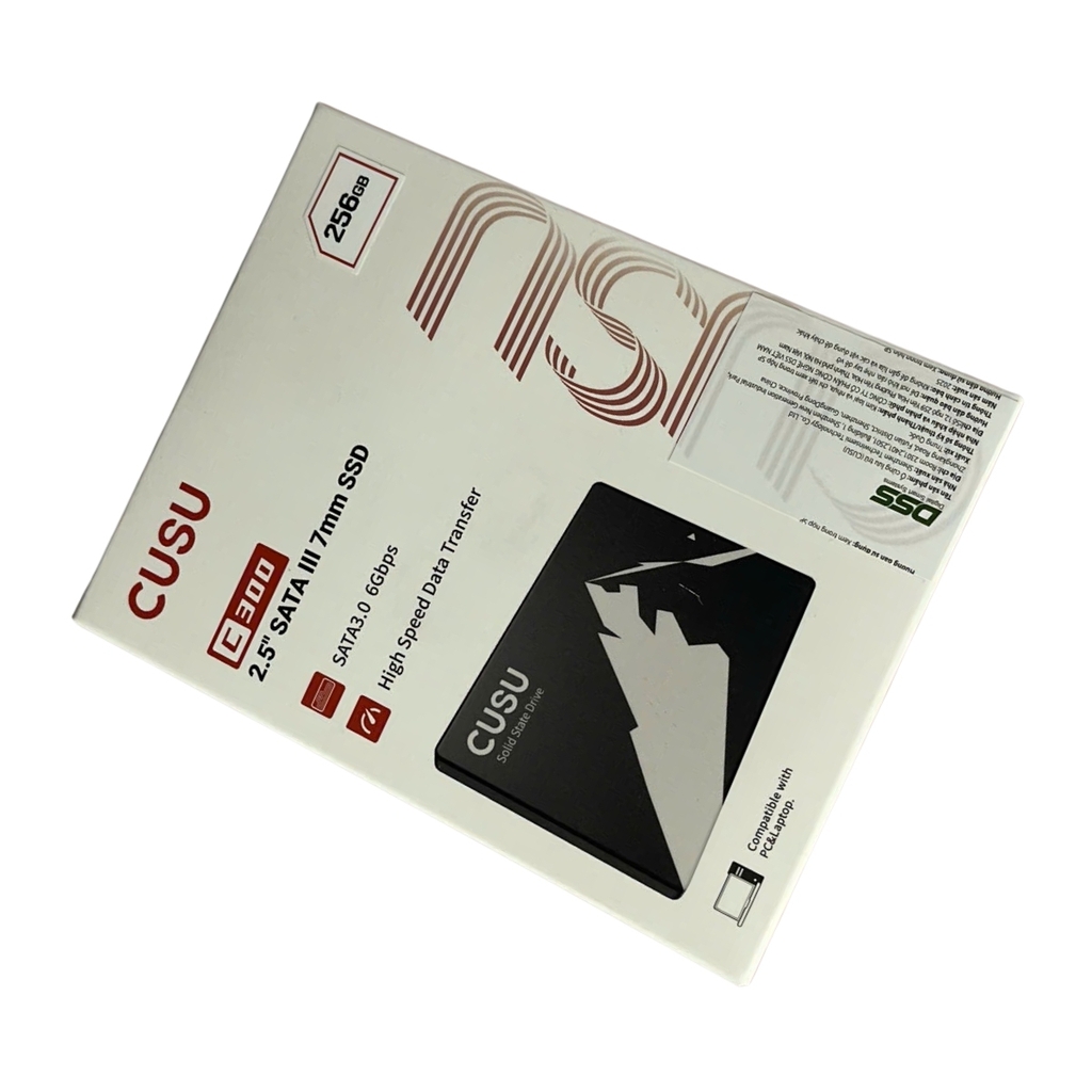 Ổ cứng SSD CUSU 256GB C300 2.5 SATAIII 3D NAND (Đọc 520 MB/s - Ghi 430 MB/s)