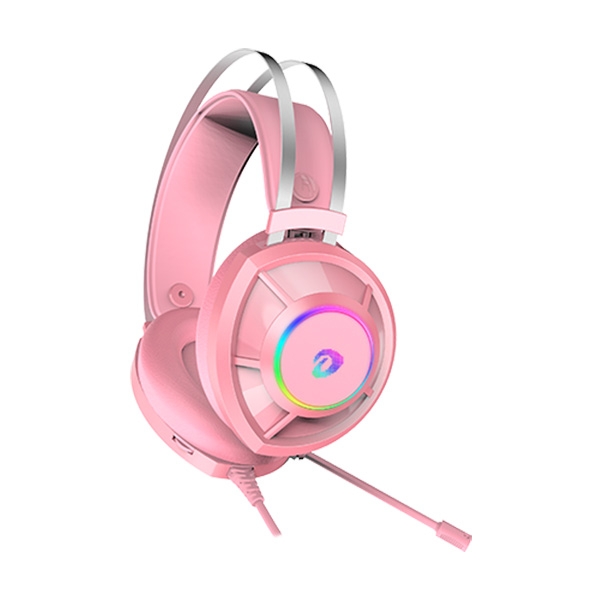 Tai nghe có dây Gaming Dareu EH469 Pink (USB, 7.1, LED RGB)