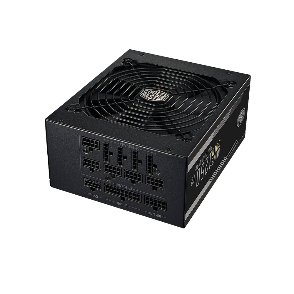 Nguồn máy tính Cooler Master MWE Gold V2, FM 1250W ATX3.1 A/EU Cable (80 Plus Gold/ Full-Modular/ ATX/ Đen)