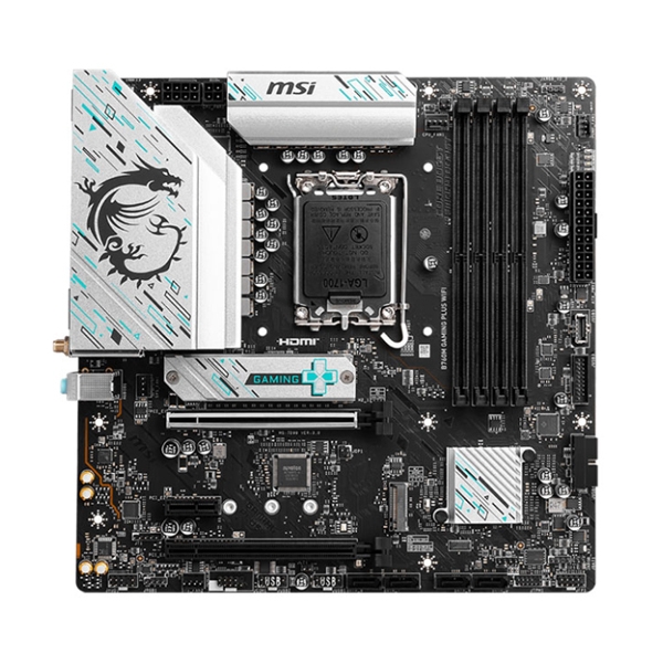 Mainboard MSI B760M GAMING PLUS WIFI (Intel B760/ Socket 1700/ M-ATX/ 4 khe ram/ DDR5/ 2.5 Gigabit LAN)