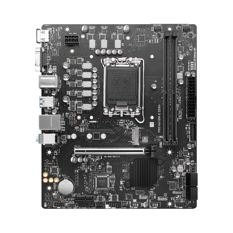Mainboard MSI PRO H610M-E DDR4 (Intel H610/ Socket 1700/ M-ATX/ 2 khe ram/ DDR4)