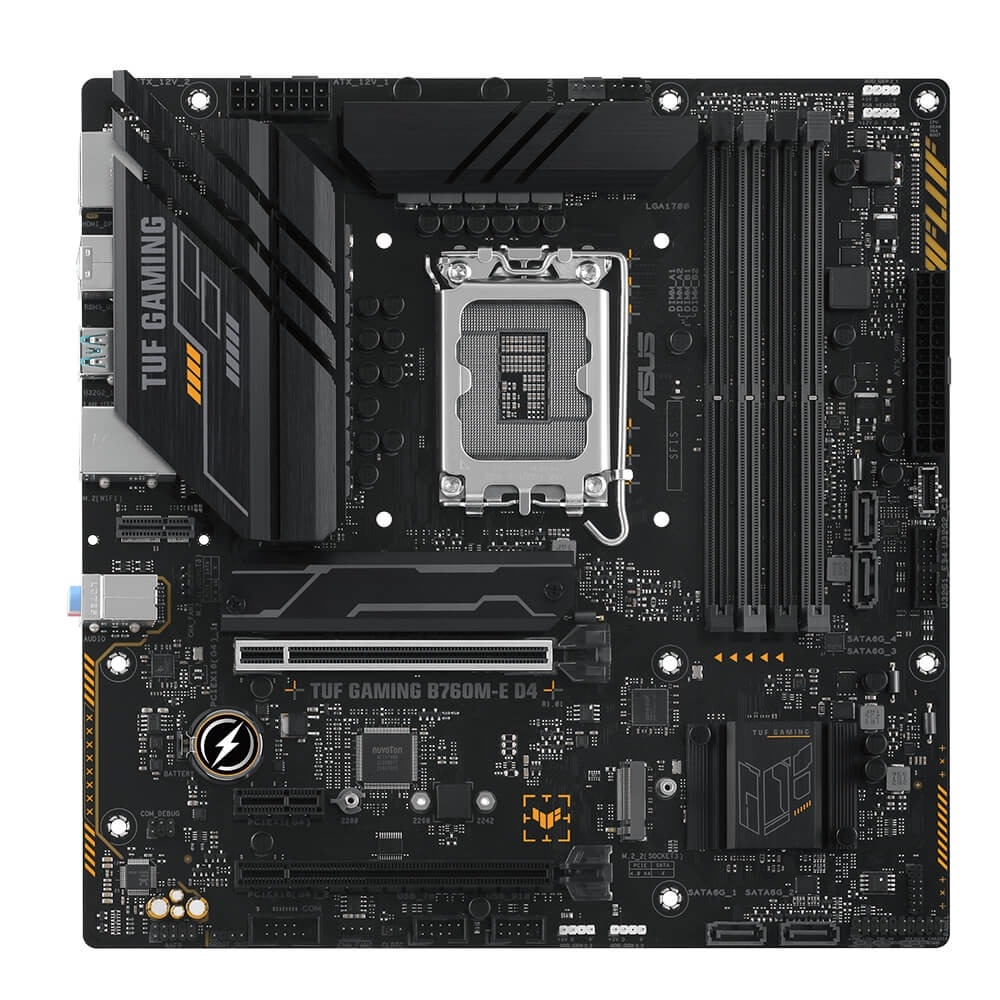 Mainboard Asus TUF Gaming B760M-E D4 (Intel B760/ Socket 1700/ M-ATX/ 4 khe ram/ DDR4/ 2.5 Gigabit LAN)