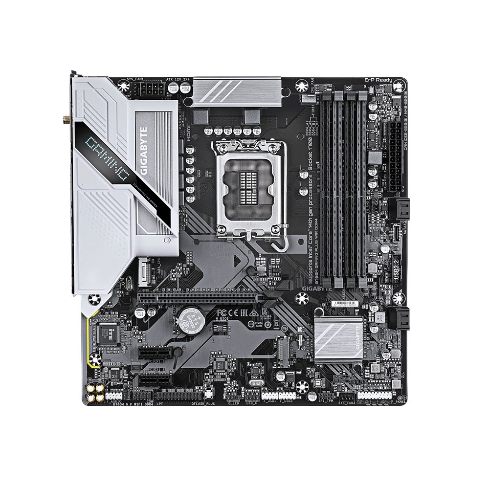 Mainboard Gigabyte B760M GAMING PLUS WIFI DDR4 (Intel B760/ Socket 1700/ M-ATX/ 4 khe ram)