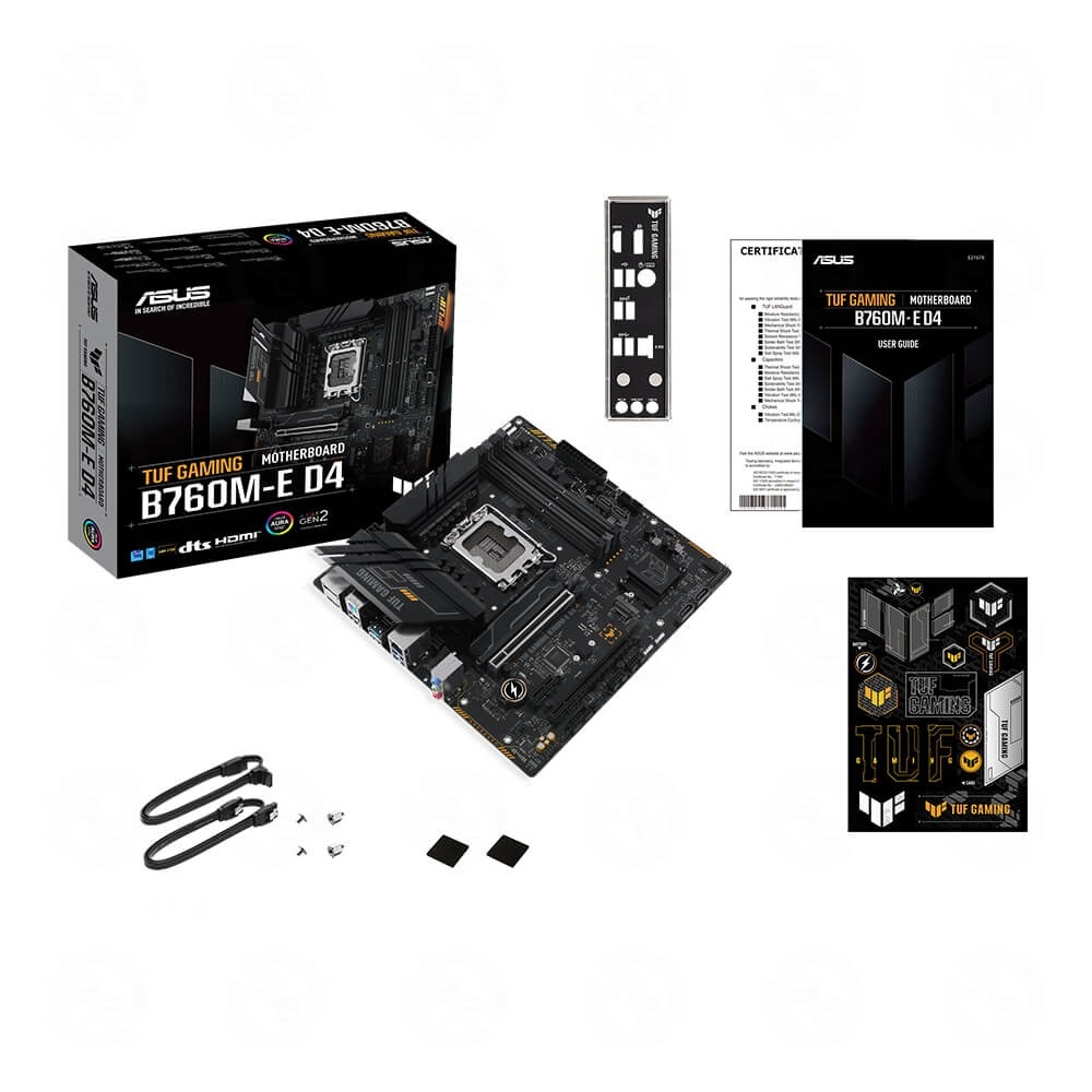 Mainboard Asus TUF Gaming B760M-E D4 (Intel B760/ Socket 1700/ M-ATX/ 4 khe ram/ DDR4/ 2.5 Gigabit LAN)