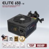 Nguồn Máy Tính Công Suất Thực VSP Elite Active PFC V650P - V2 - 650W - Chuẩn ATX