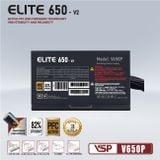 Nguồn Máy Tính Công Suất Thực VSP Elite Active PFC V650P - V2 - 650W - Chuẩn ATX