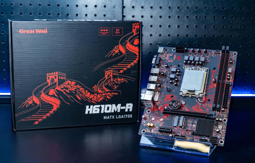 Mainboard Great Wall H610M-A | Socket Intel LGA1700 | Hỗ trợ CPU Intel Core Gen 12/13 | RAM DDR4 | Gaming mATX